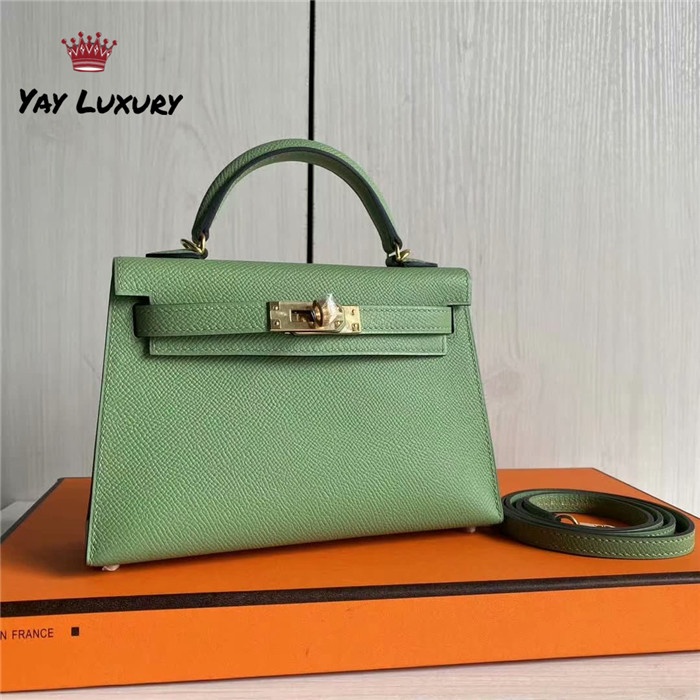 Hermes In Stock Mini Kelly 19 cm Imported Epsom Leather Gold Button Hand  Sewn From Linda : r/RepladiesDesigner