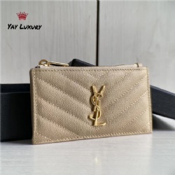 card holder caviar wallet gold hardware